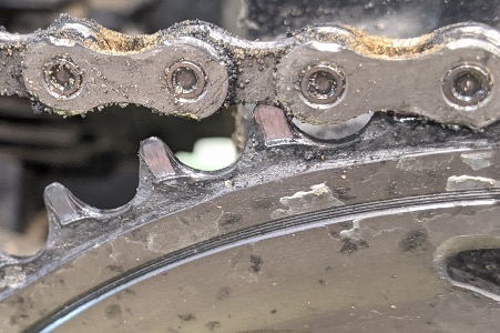 Chain wax leaves chain and sprocket nasty every ride. Normal or is